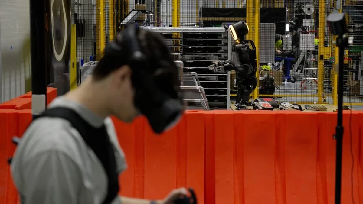 Les humanoïdes Atlas séquencent des pièces automobiles à la Metaplant Hyundai