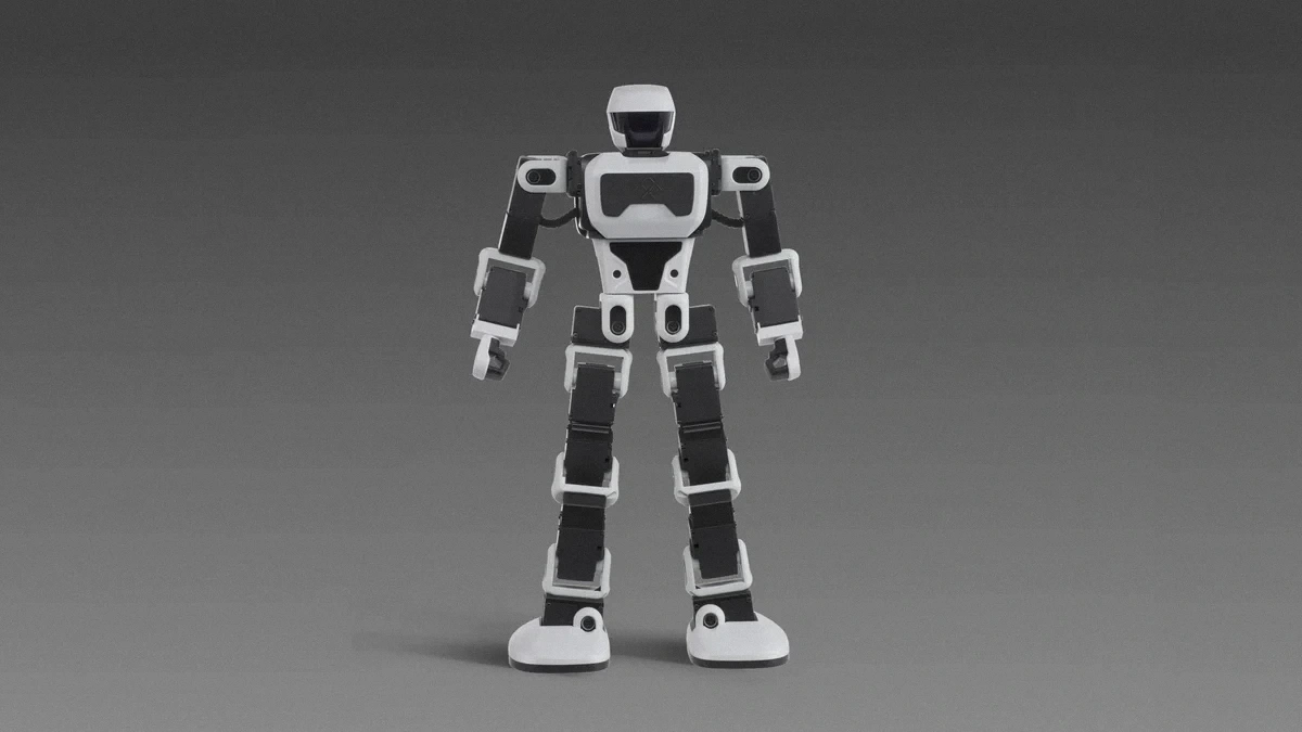 Robot humanoide bípedo Faraday Future FF Nova en vista de estudio