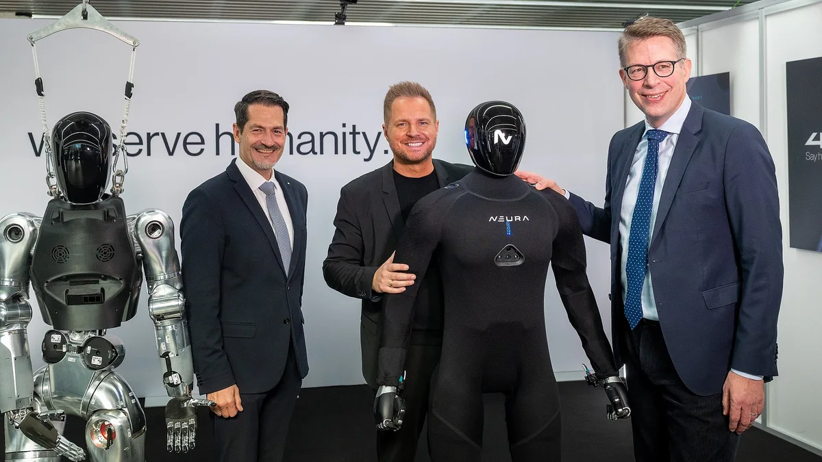 TUM and NEURA Robotics Open 2,300 m² RoboGym and Debut 4NE1 Gen 4 Humanoid at Munich Airport