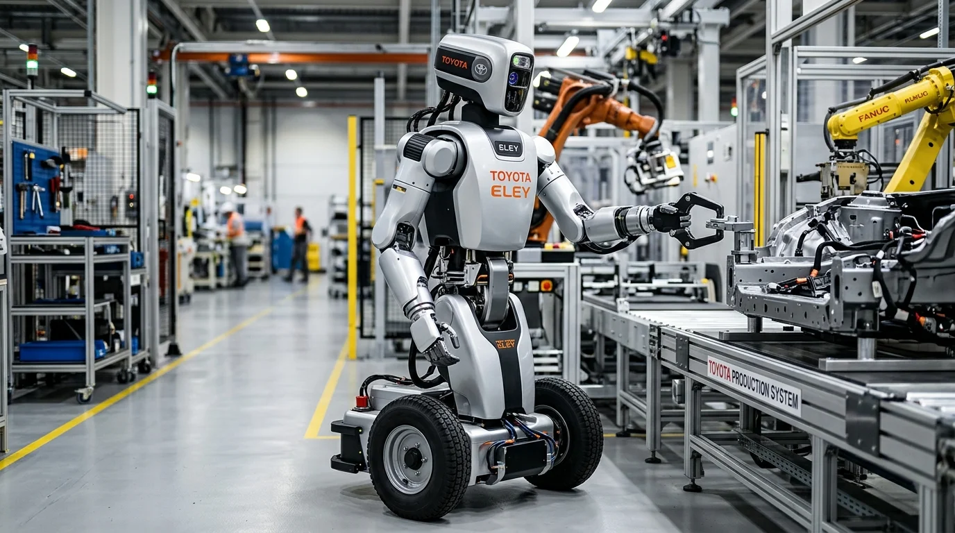 Toyota ELEY: La IA física impulsa un despliegue de 400.000 robots humanoides