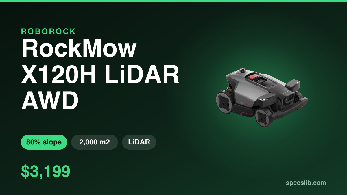 Roborock RockMow X120H: The AWD LiDAR Mower That Drops RTK Entirely