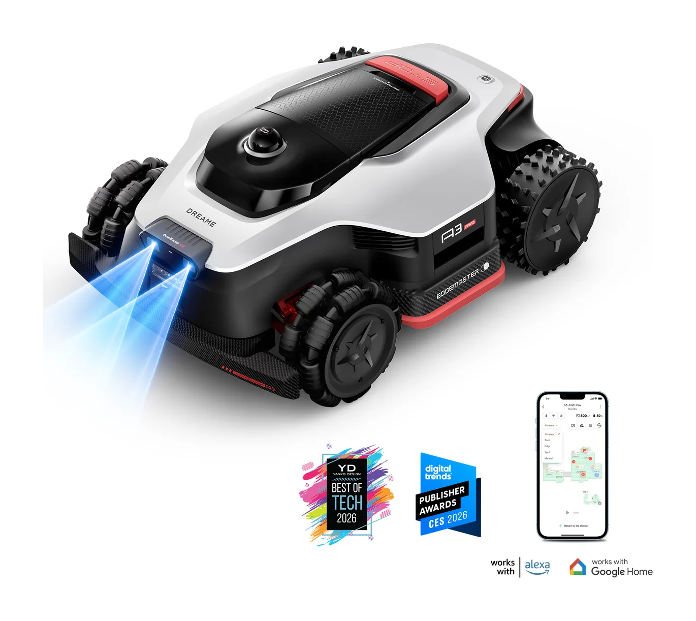 Dreame A3 AWD Pro 2500 robot tondeuse